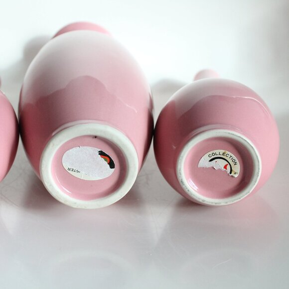 [MILLARD LISTER] Matching Pink Classically Shaped Vases (Canada/Japan) - Picture 10 of 12